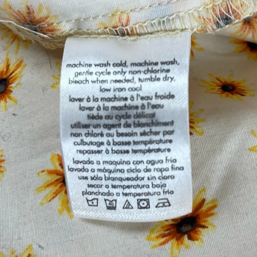 NEW We Wore What Maxi Dress Womens XS Beige Yellow Sunflower Sleeveless NWOT - Picture 9 of 10